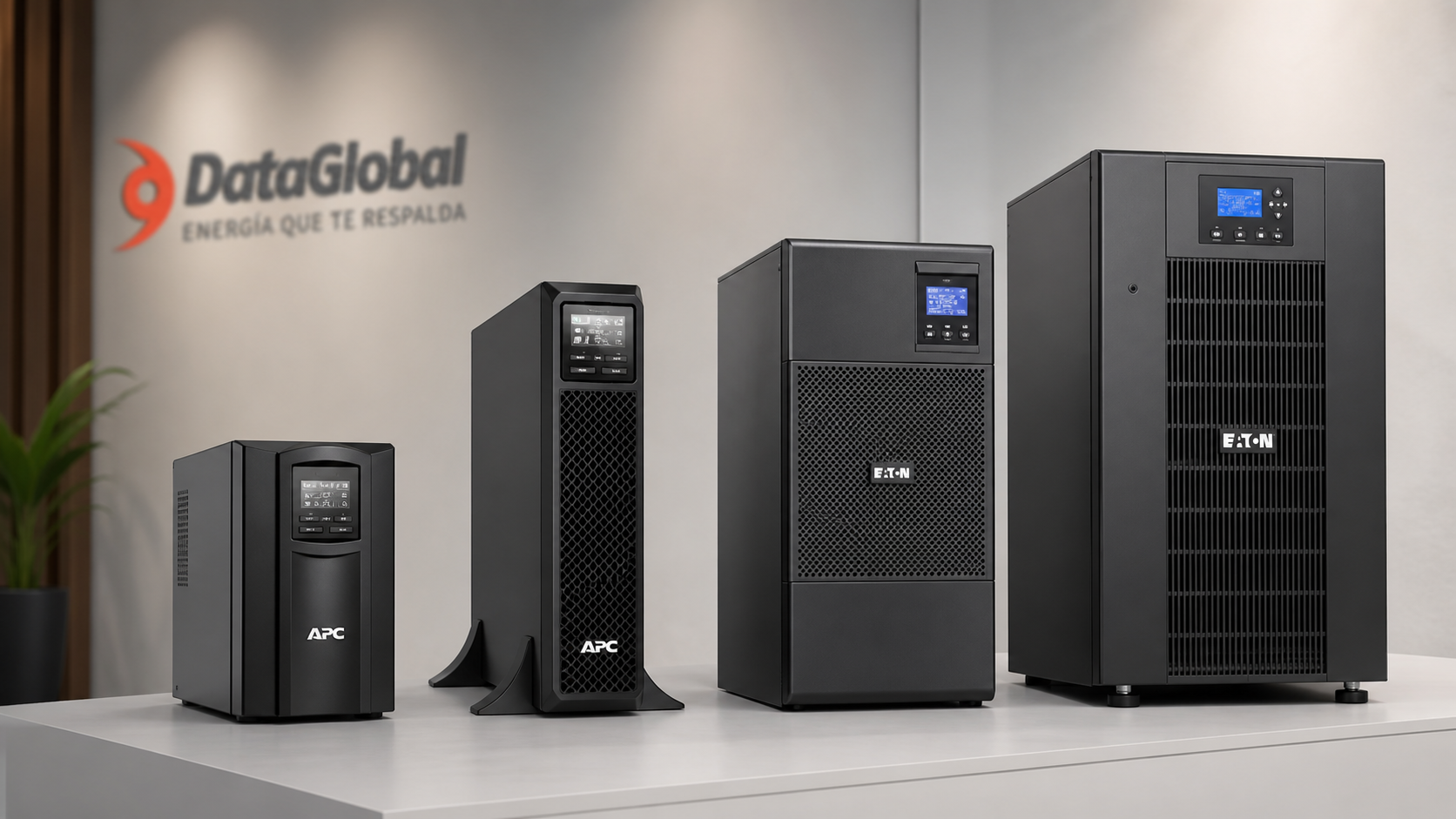 Linea comercial de UPS APC y Eaton para oficinas de 1 a 10 kVA